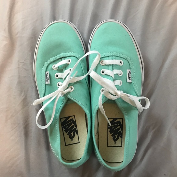 Women’s Teal Vans - Picture 1 of 2